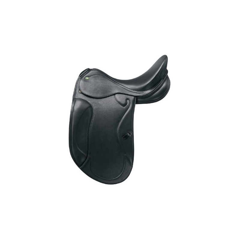 Selle Dressage cuir doublée veau Optimax Prestige Italia