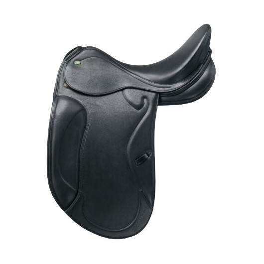 Selle Dressage cuir doublée veau Optimax Prestige Italia