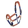 Licol cuir et nylon cheval Velociti Lusso - Shires 