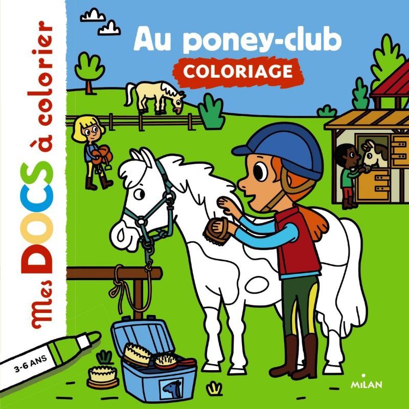 Au poney-club coloriage - Milan