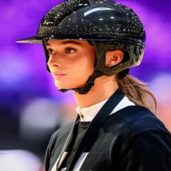 Casque équitation Voronoï carbone avec protection temporale - Freejump