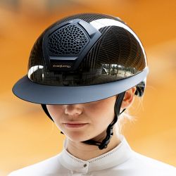 Casque équitation Voronoï carbone sans protection temporale - Freejump