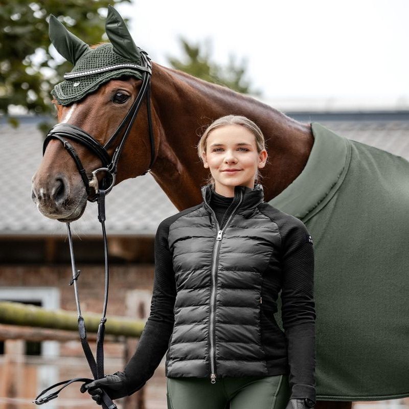 Veste équitation femme matelassée hybride Oregon - Waldhausen 