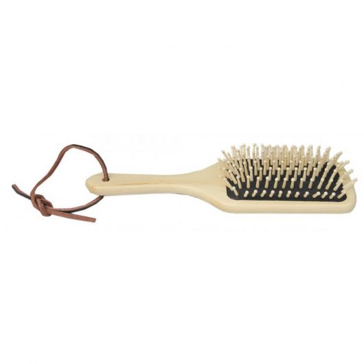 Brosse à crins cheval bois de hêtre - Borstiq