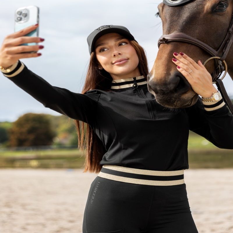 Polo d'équitation femme technique Alpha - Harcour